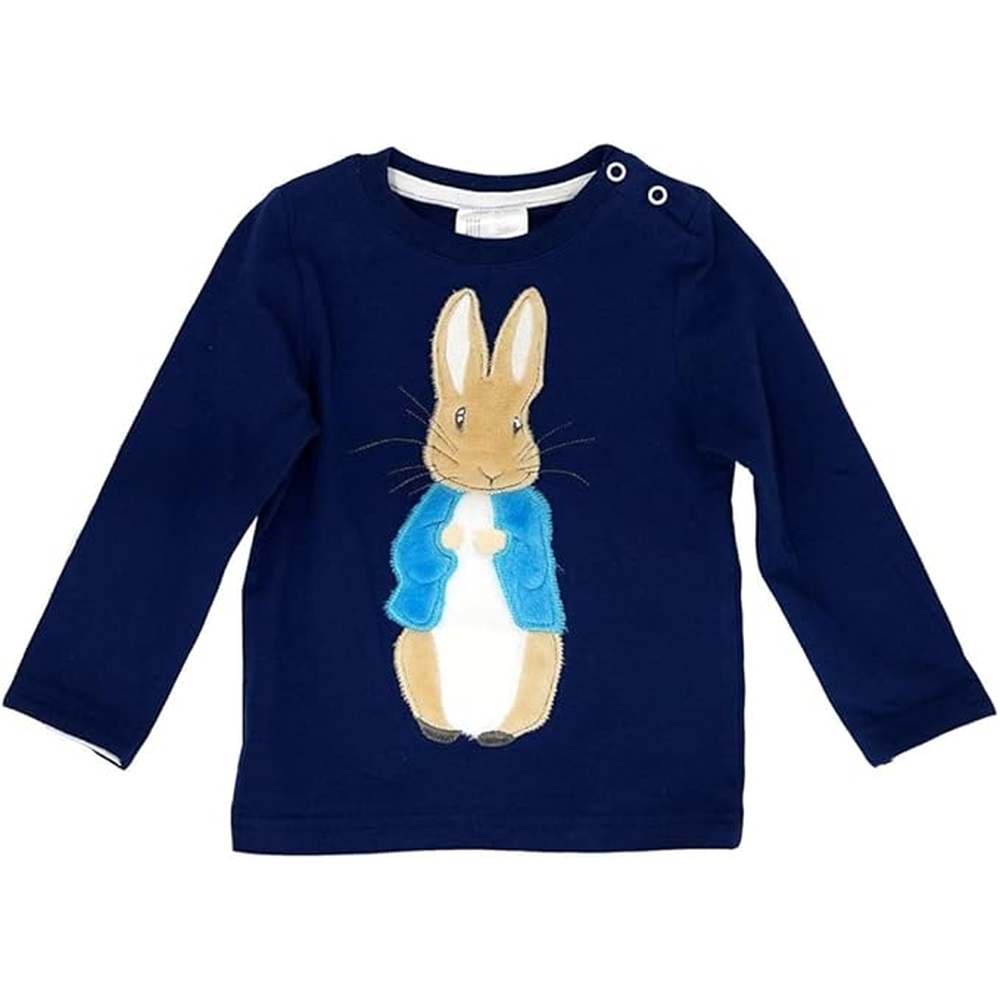 Peter Rabbit Navy Applique Top 1