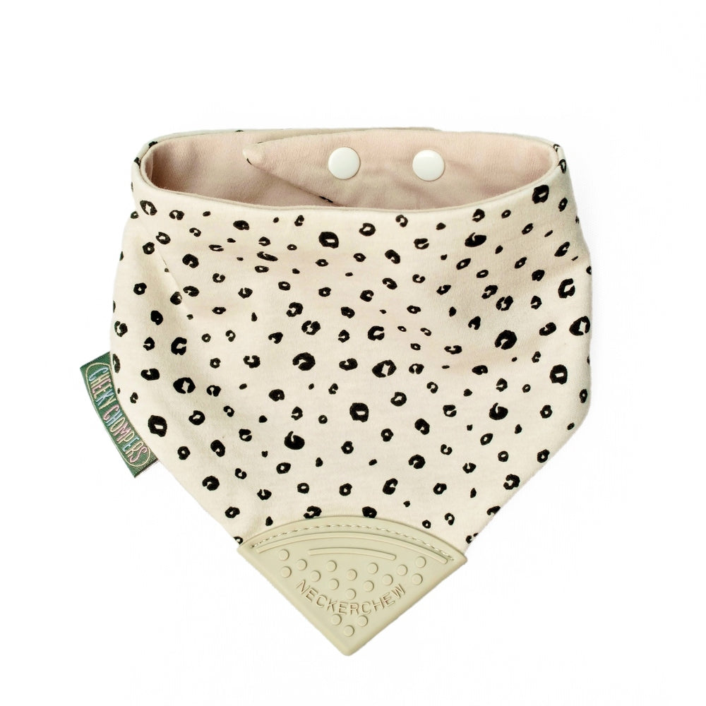 Neckerchew Teething Dribble Bib - Leopard Spot 5