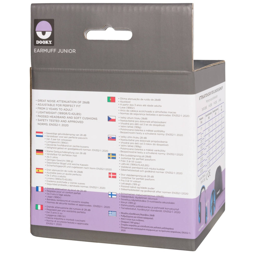 Dooky Junior Ear Protection - Blue - 3 Years + 3