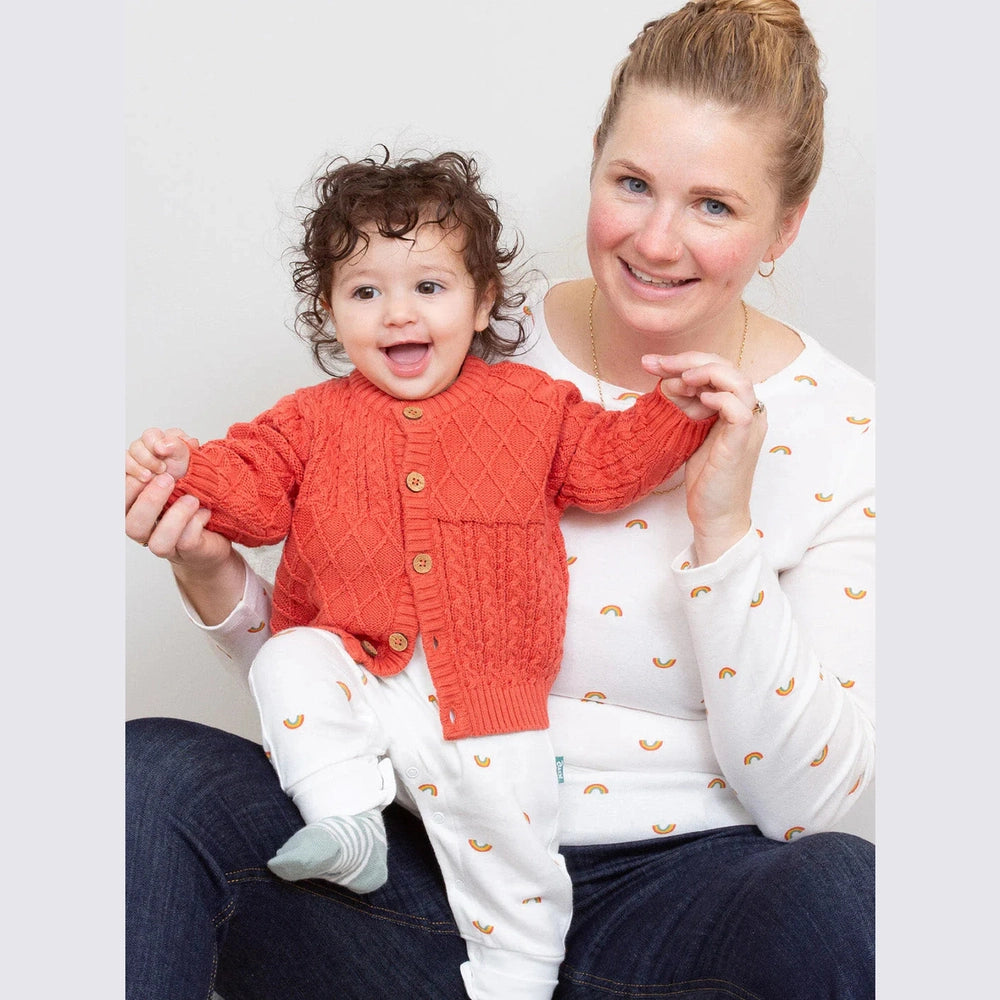 My First Cardi - Burnt Orange 3