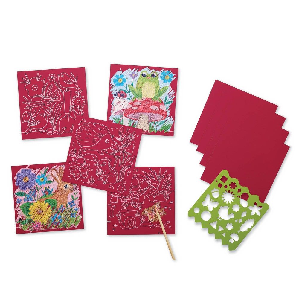 Garden Sparkle Scratch Art Kit 2