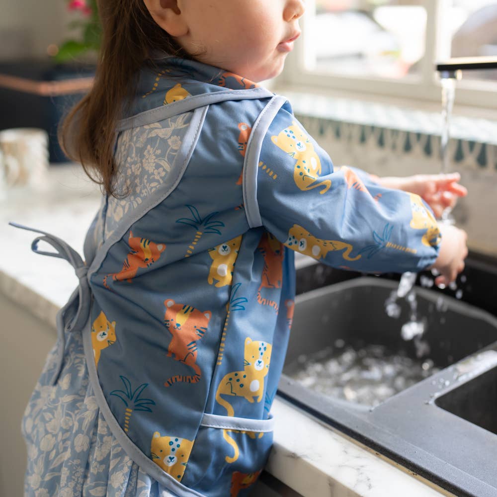 Coverall Feeding Bib Tigers and Leopards 9