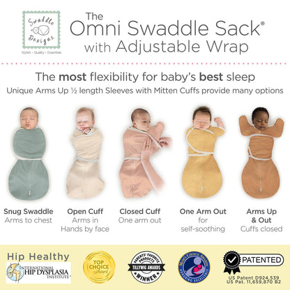 Omni Swaddle Sack, Heathered Teal, Newborn 0-3 Mo 4