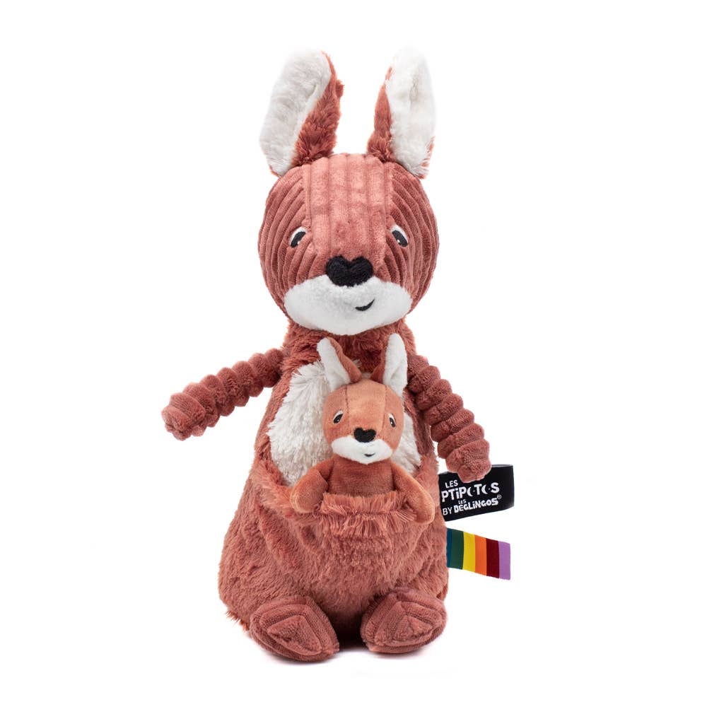 Keith the Kangaroo Mum & Baby Terracotta Plush Toy 1