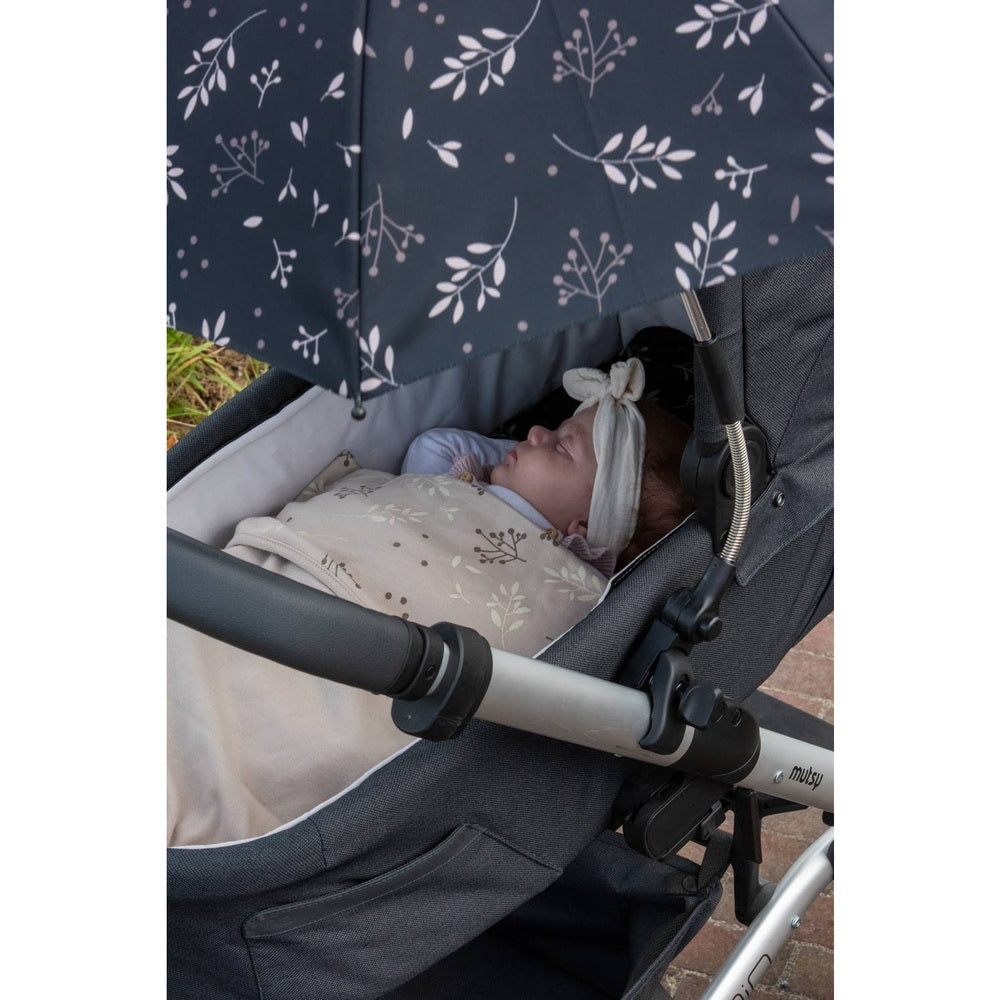 Dooky Stroller Parasol - Romantic Leaves Black 3