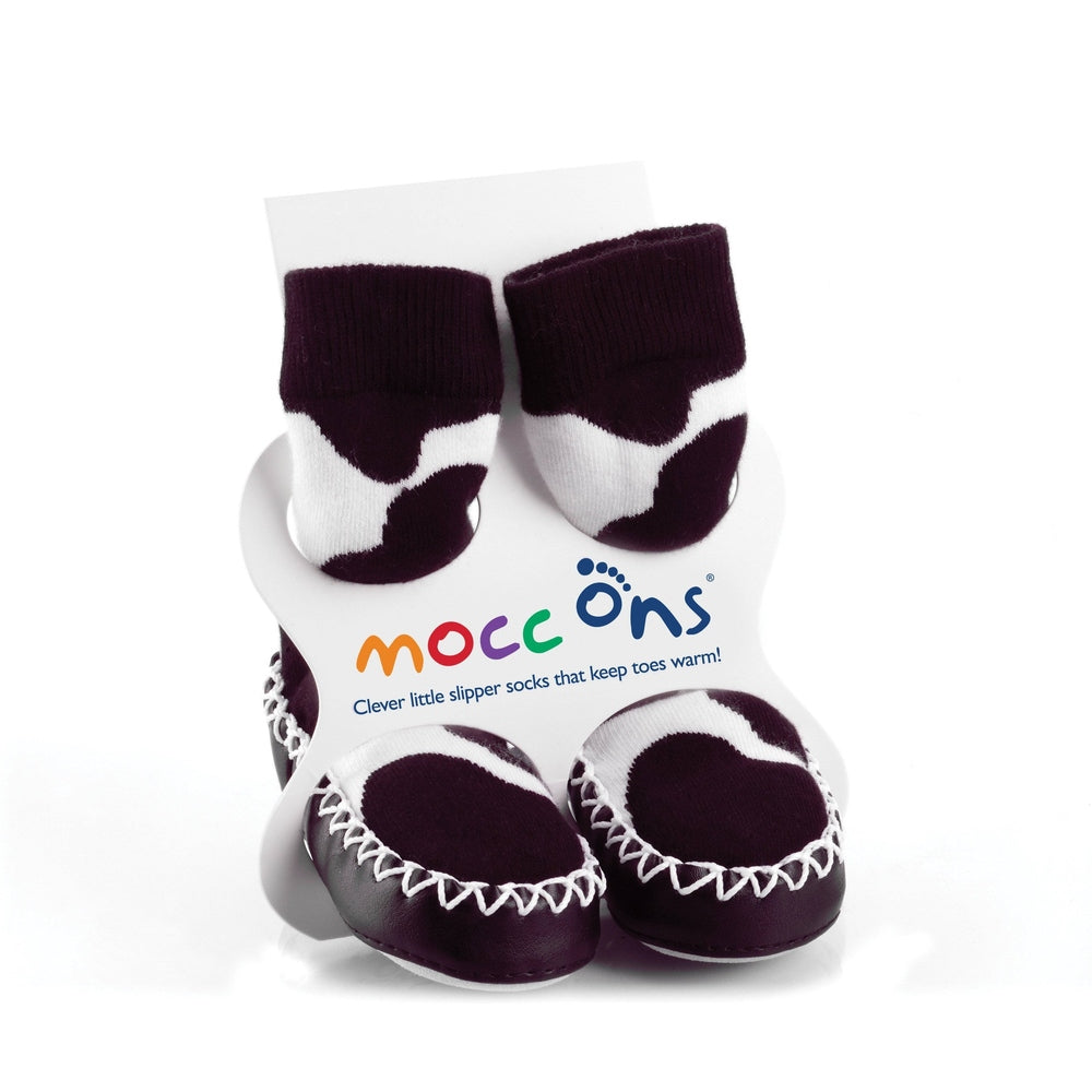 Mocc Ons Moccasin Style Slippers for Kids, 2-3 Years 3