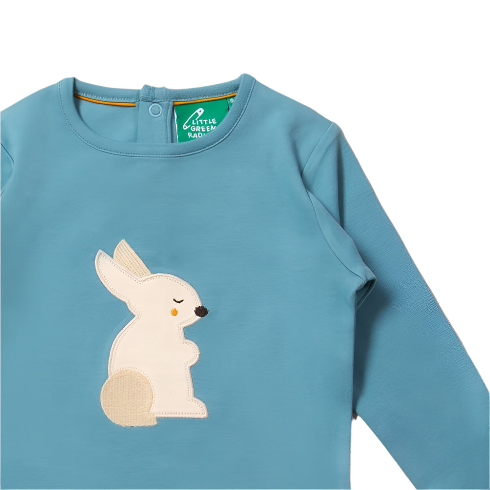 Radish Rabbit Applique Long Sleeve T-Shirt 3