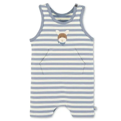 Sterntaler Organic Short Dungarees - Blue 