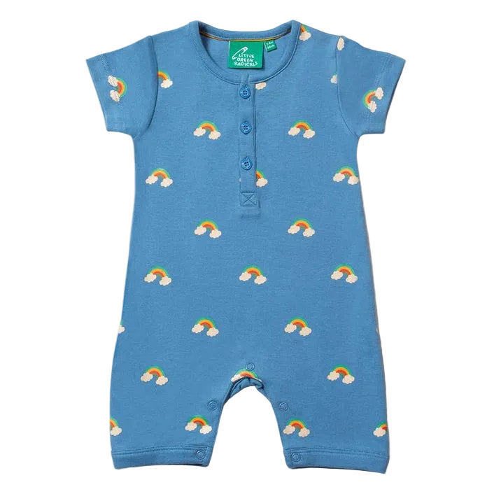 Blue Rainbows Organic Romper 2