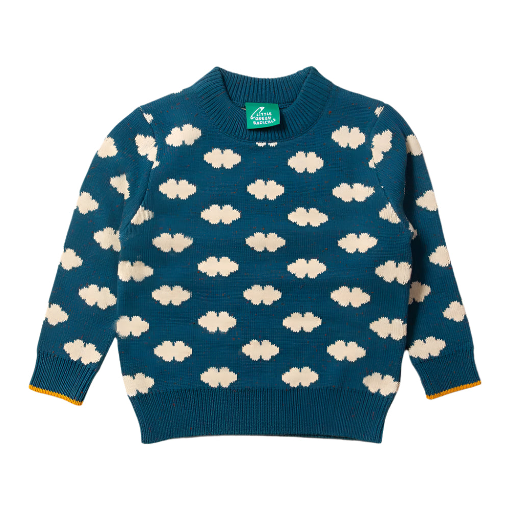 From One To Another Teal Cloud Snuggly Knitted Jumper 1