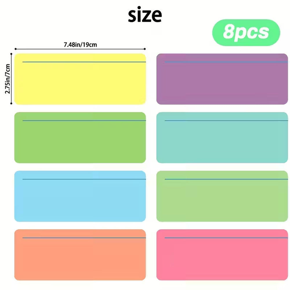 Coloured Reading Overlays - 8 pack 2