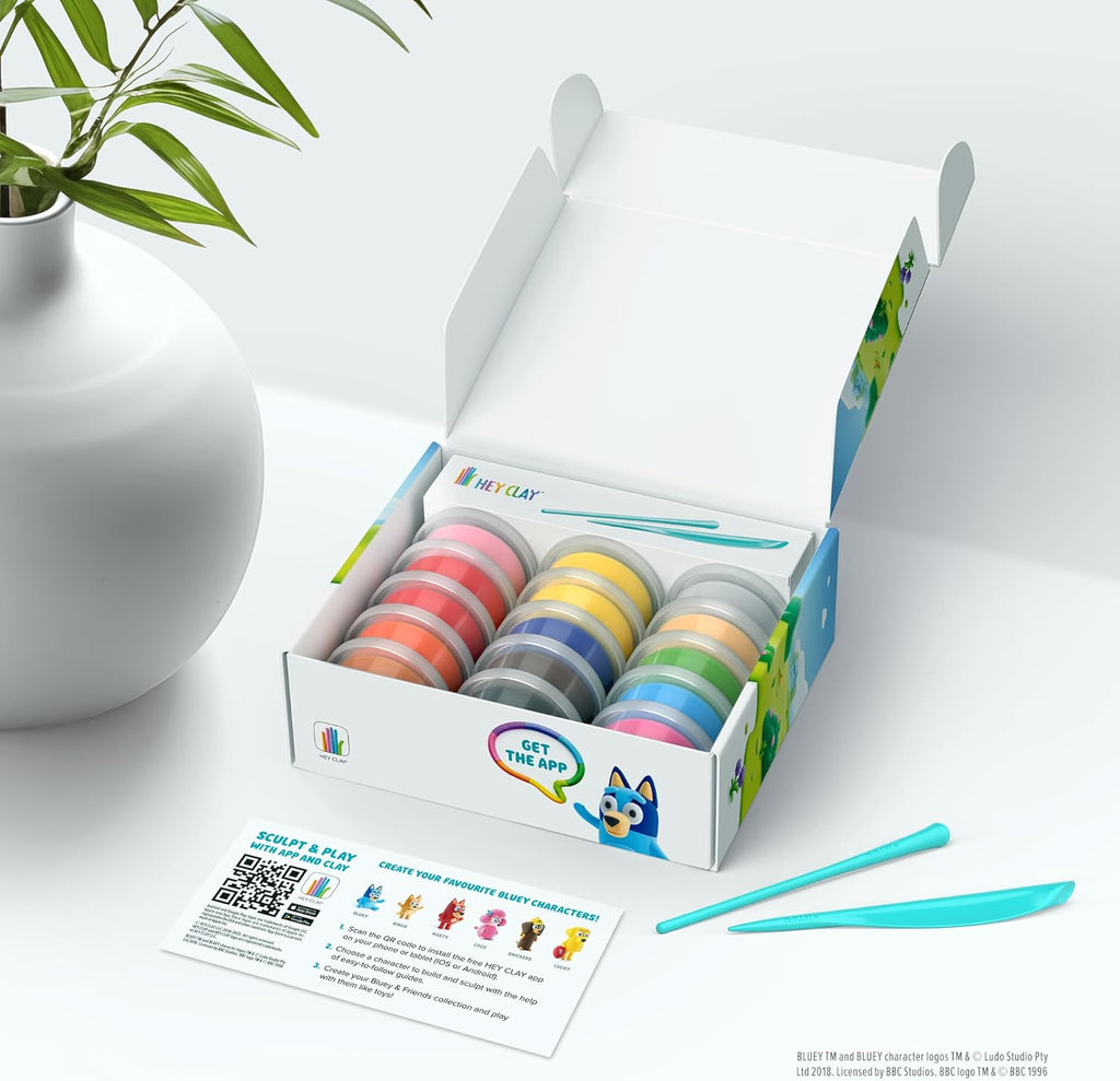 Hey Clay 15 Pot Model Set - Bluey 2