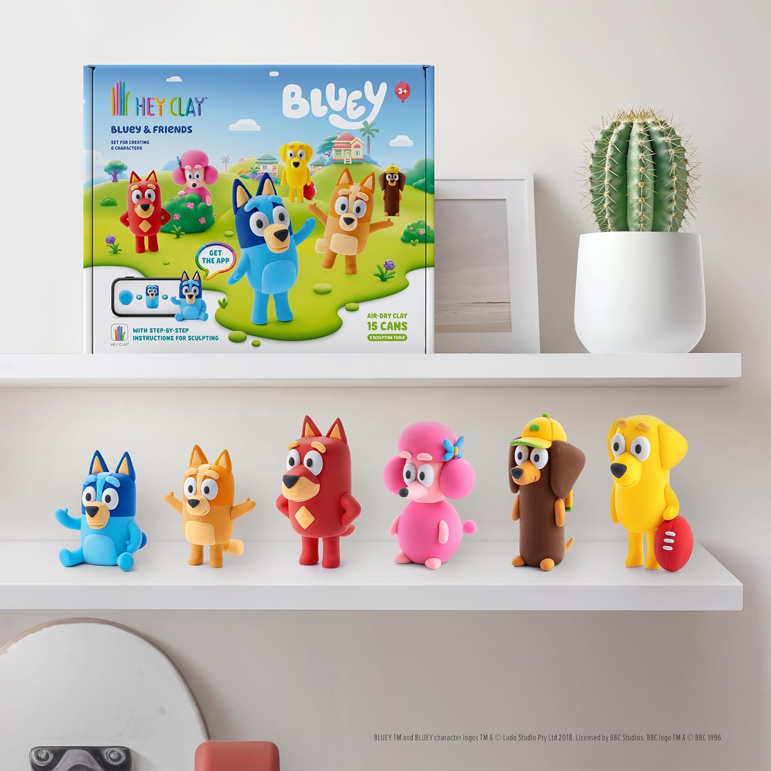 Hey Clay 15 Pot Model Set - Bluey 6