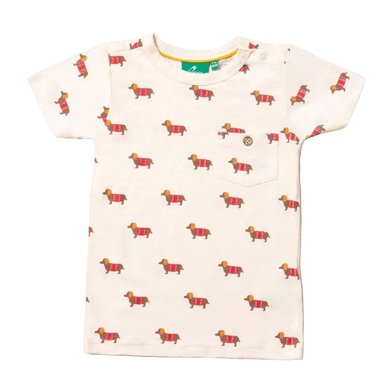 Cream Sausage Dogs Short Sleeve T Shirt 1