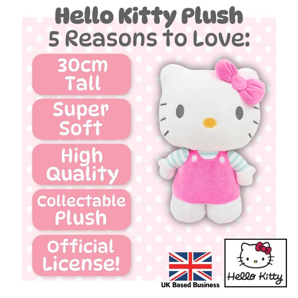 30 CM Large standing Hello Kitty - Hot Pink 3