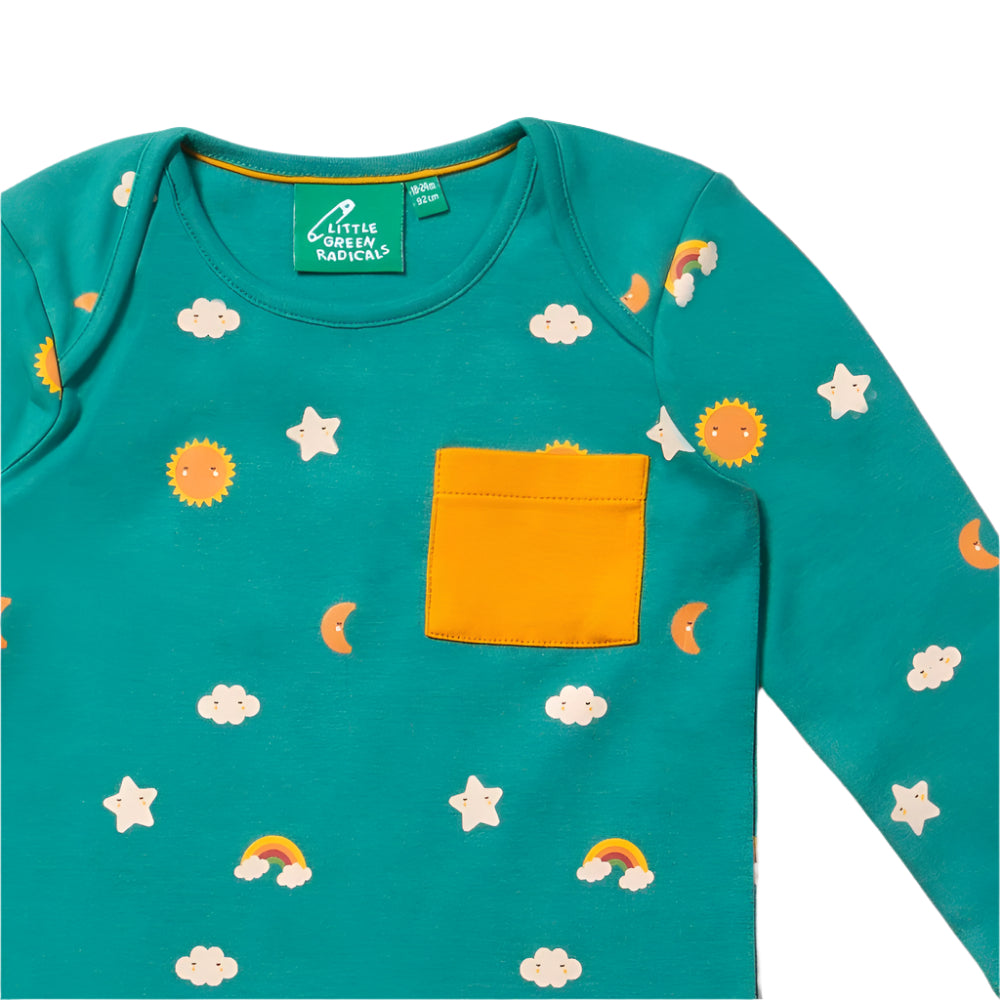 Turquoise Skies Organic T-Shirt & Jogger Playset 3