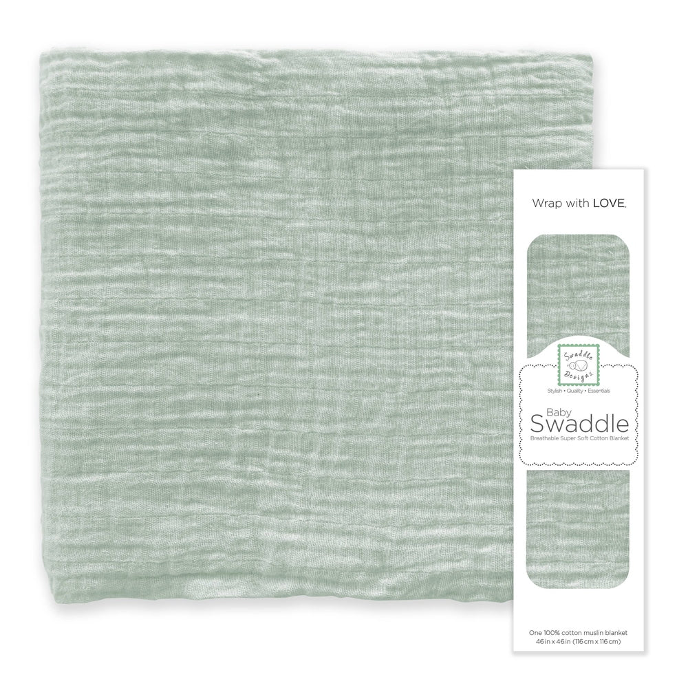 Jadeite Muslin Swaddle Blanket, Premium Cotton 1