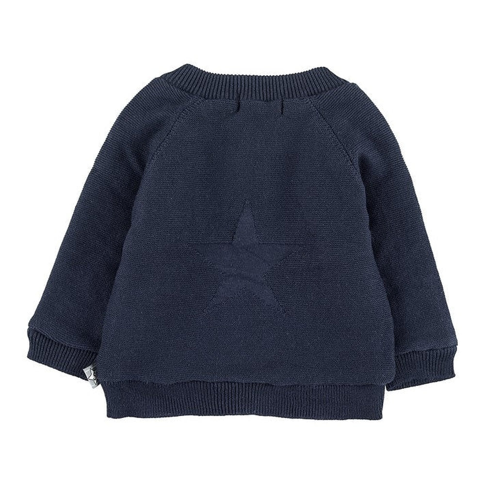 Organic Knitted Lined Jacket - Navy 4