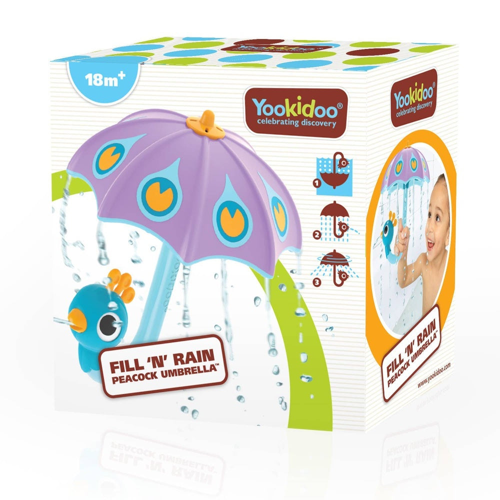 Yookidoo Fill 'N' Rain Peacock Umbrella 11