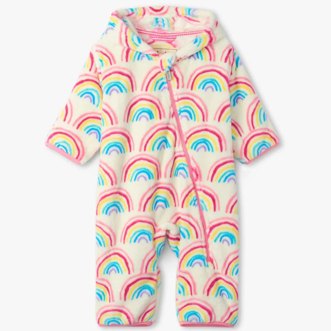 Fuzzy Fleece Baby Bundler - Pretty Rainbows