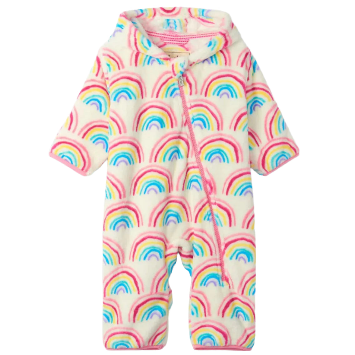 Fuzzy Fleece Baby Bundler - Pretty Rainbows 1