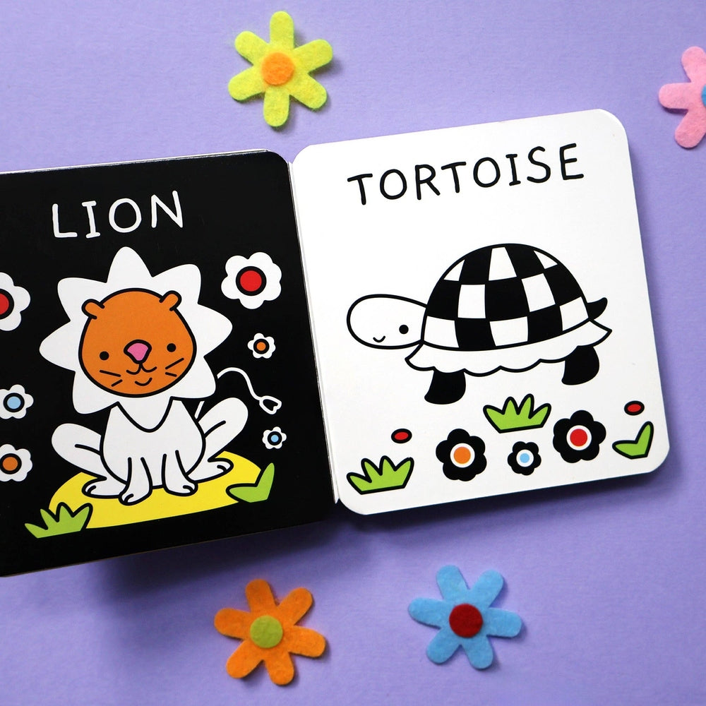 Animals - Children's Black & White Rattle Book 2