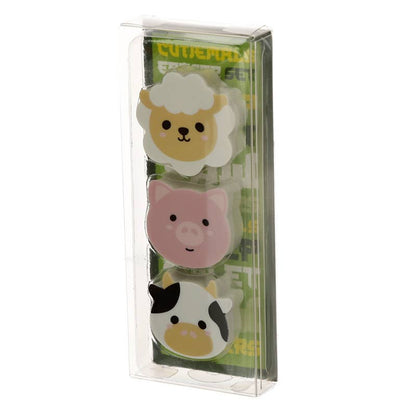 Adoramals Farm Eraser Set