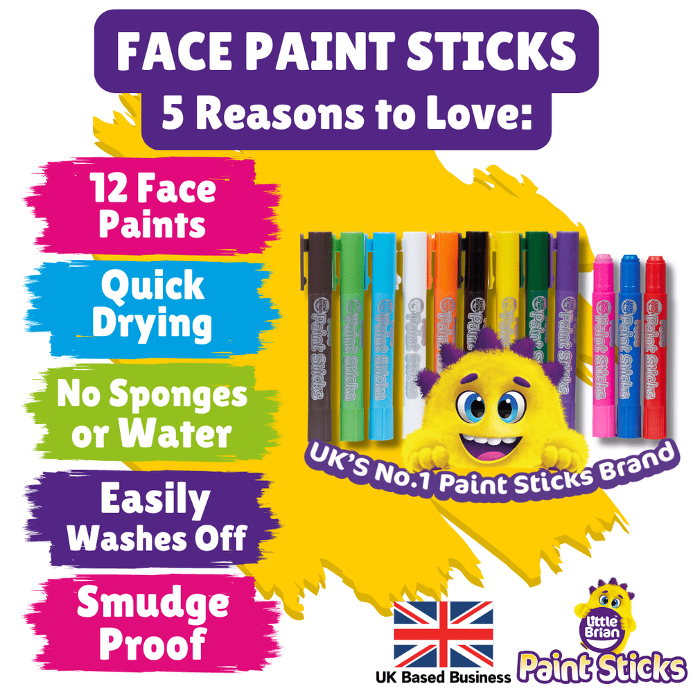 Little Brian Face Paint Sticks Classic 12 Assorted 2