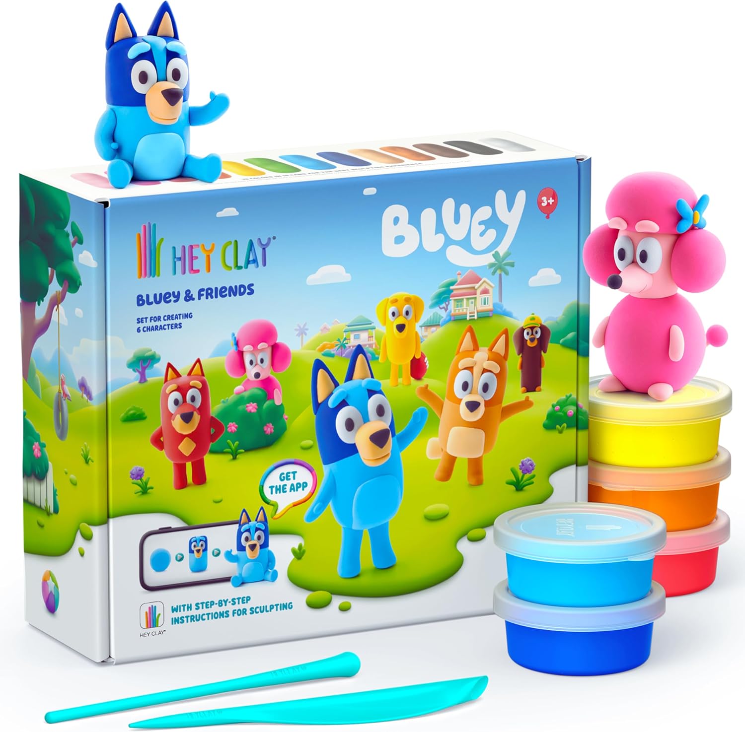 Hey Clay 15 Pot Model Set - Bluey 1