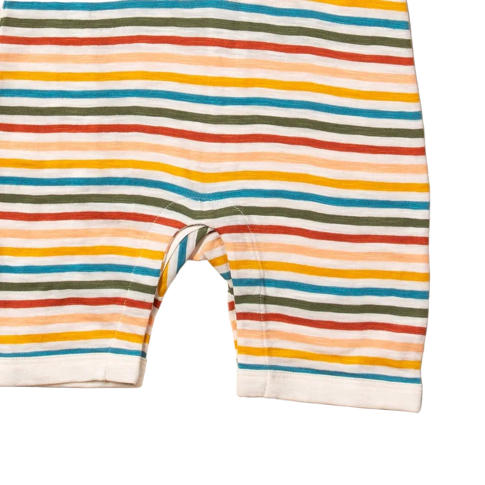 Cream Rainbow Organic Summer Romper 6