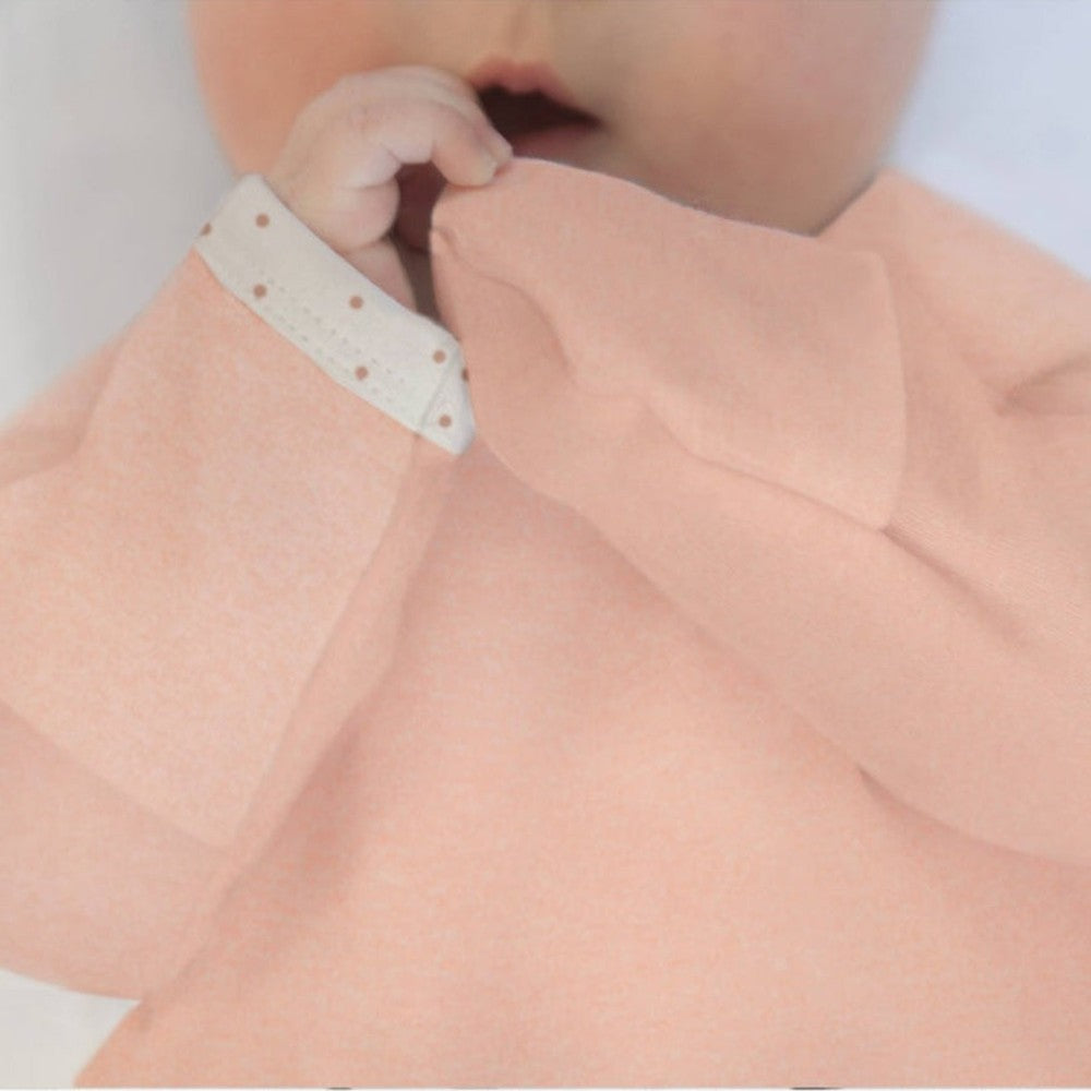 Pajama Gown, Heathered Peach Blush, 0-3 Months 3