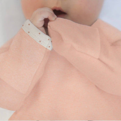 Pajama Gown, Heathered Peach Blush, 0-3 Months 3
