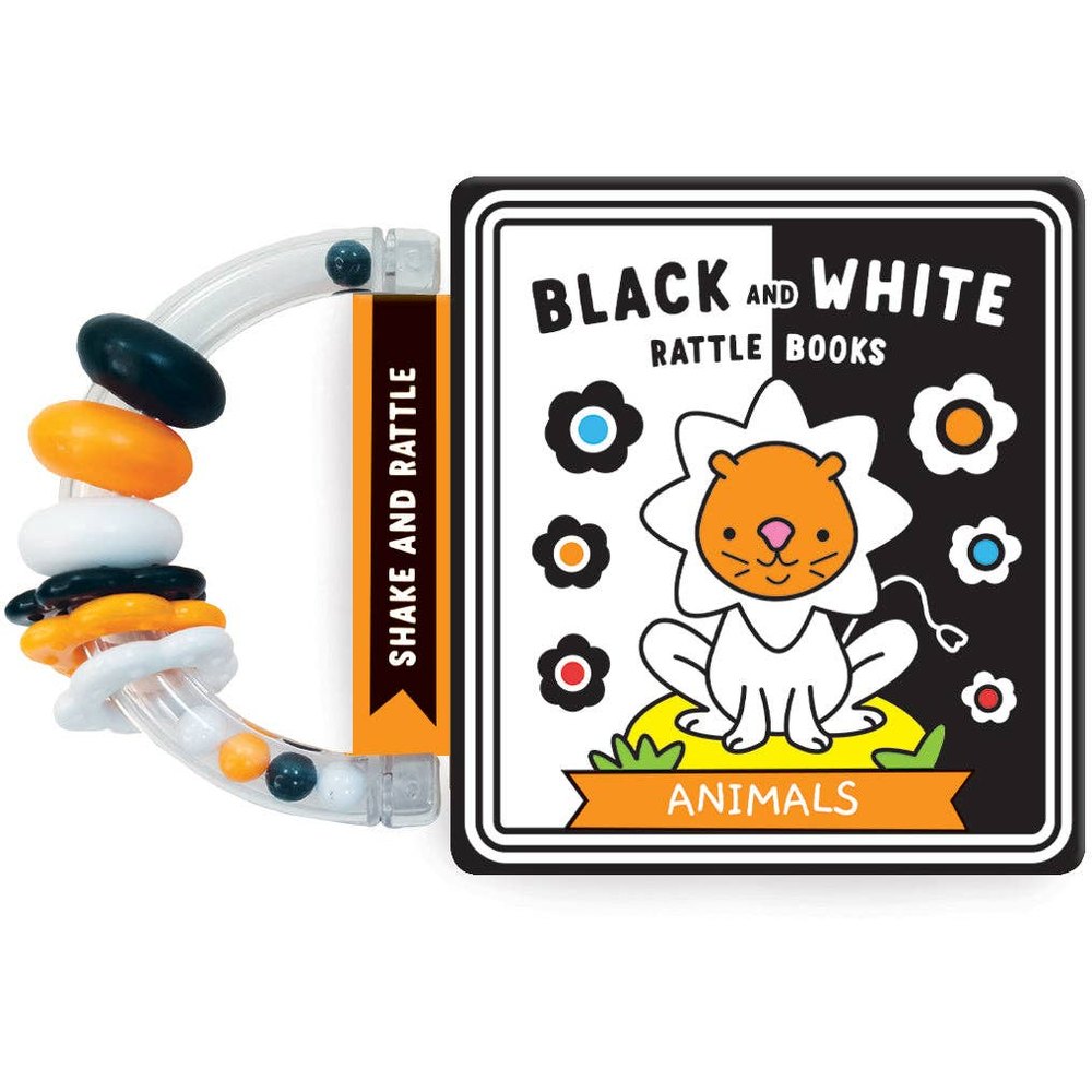 Animals - Children's Black & White Rattle Book 1
