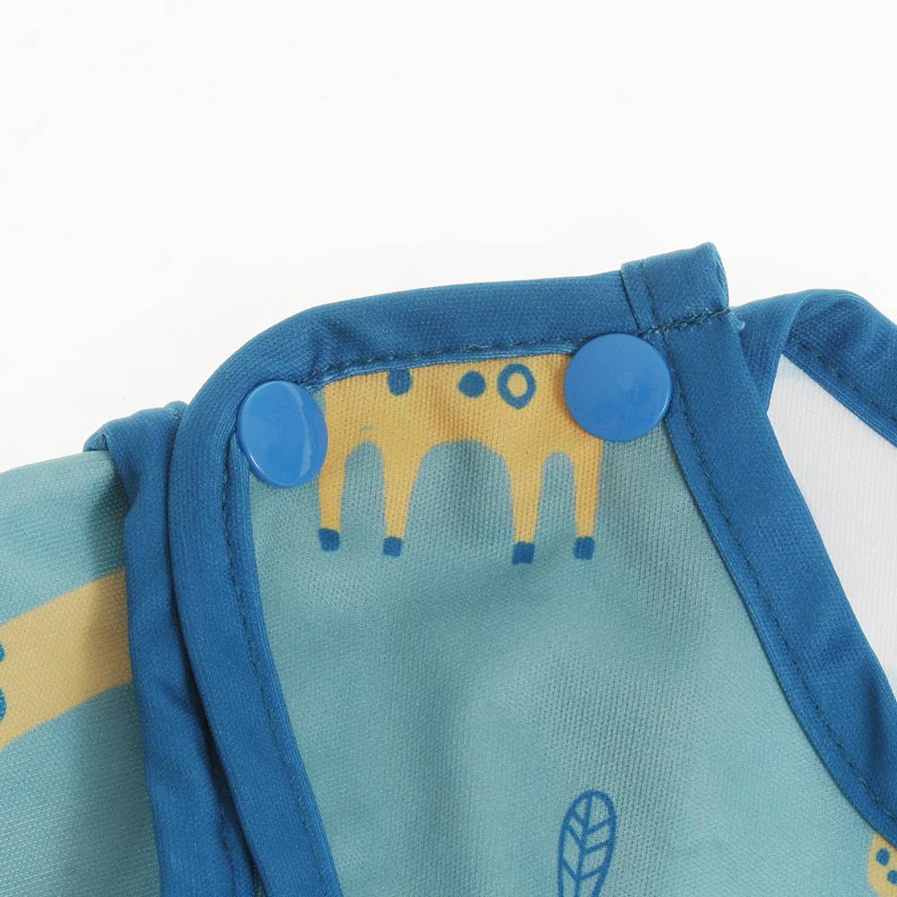 Coverall Feeding Bib - Giraffe and Elephant 3