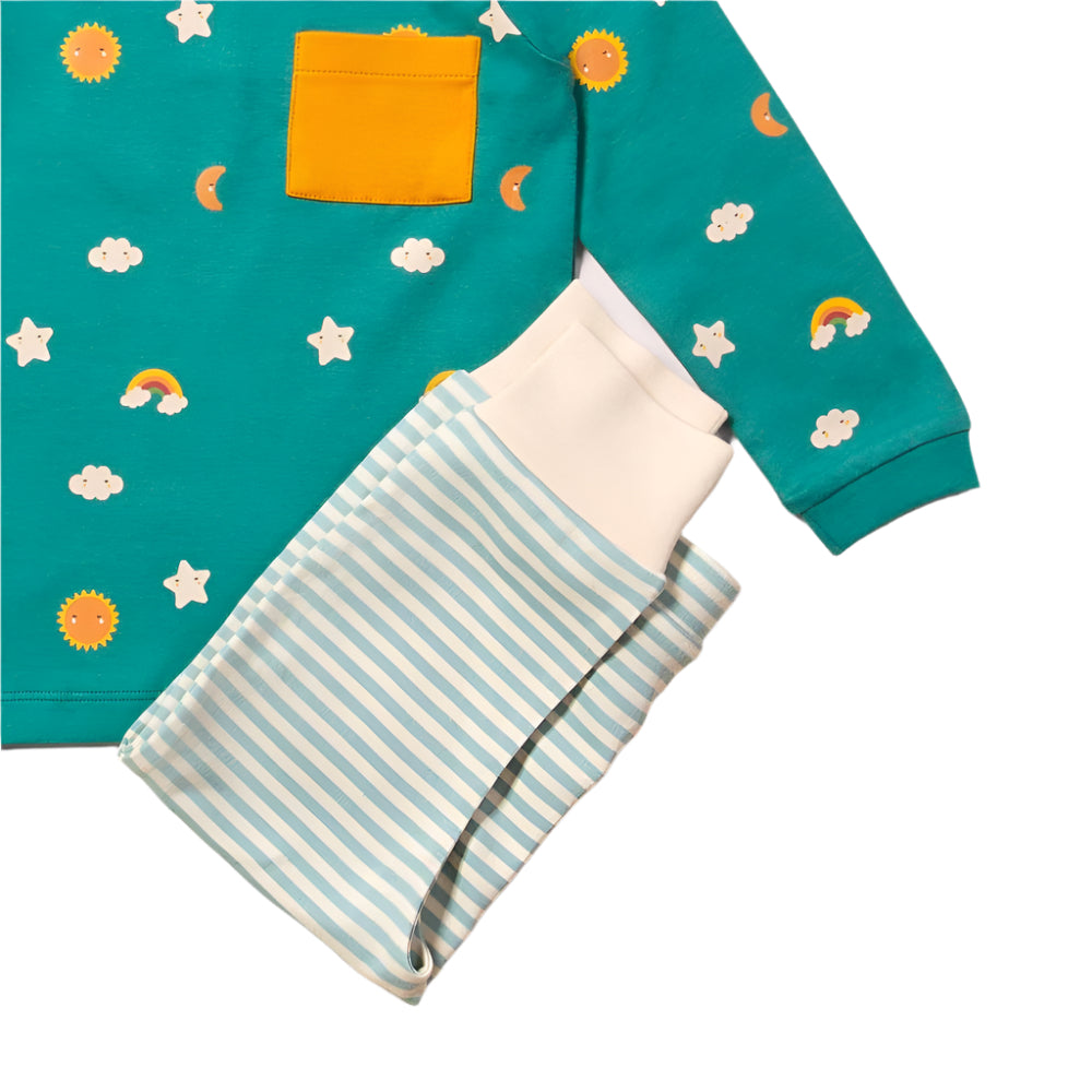 Turquoise Skies Organic T-Shirt & Jogger Playset 6