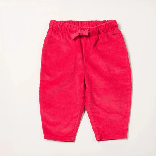 Corduroy Comfy Trousers - Raspberry