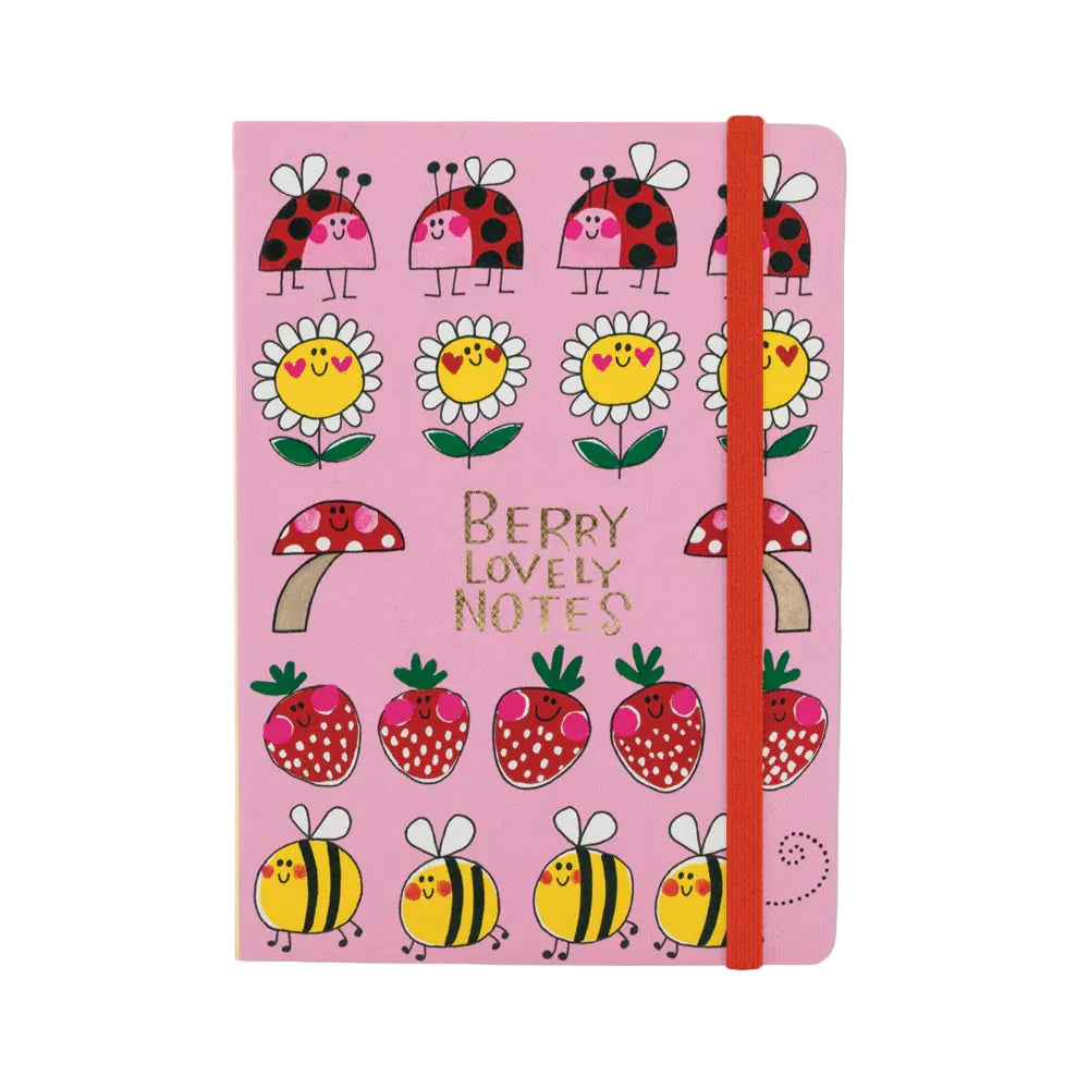 A6 Perfect Bound Notebook - Berry Lovely Notes 1