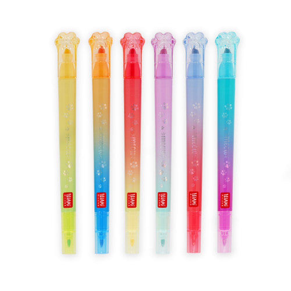 Meow - Set Of 6 Dual-Tip Layering Mar - Multicolor Ink 2