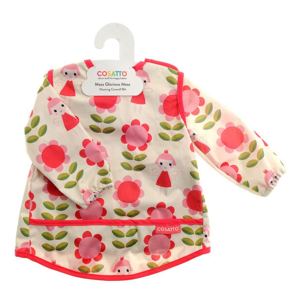 Coverall Feeding Bib - Fairy Garden 1