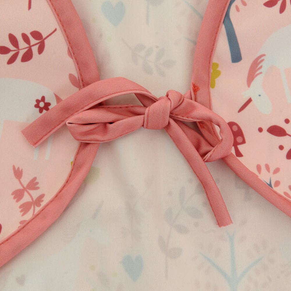 Coverall Feeding Bib - Unicorn Garden 2