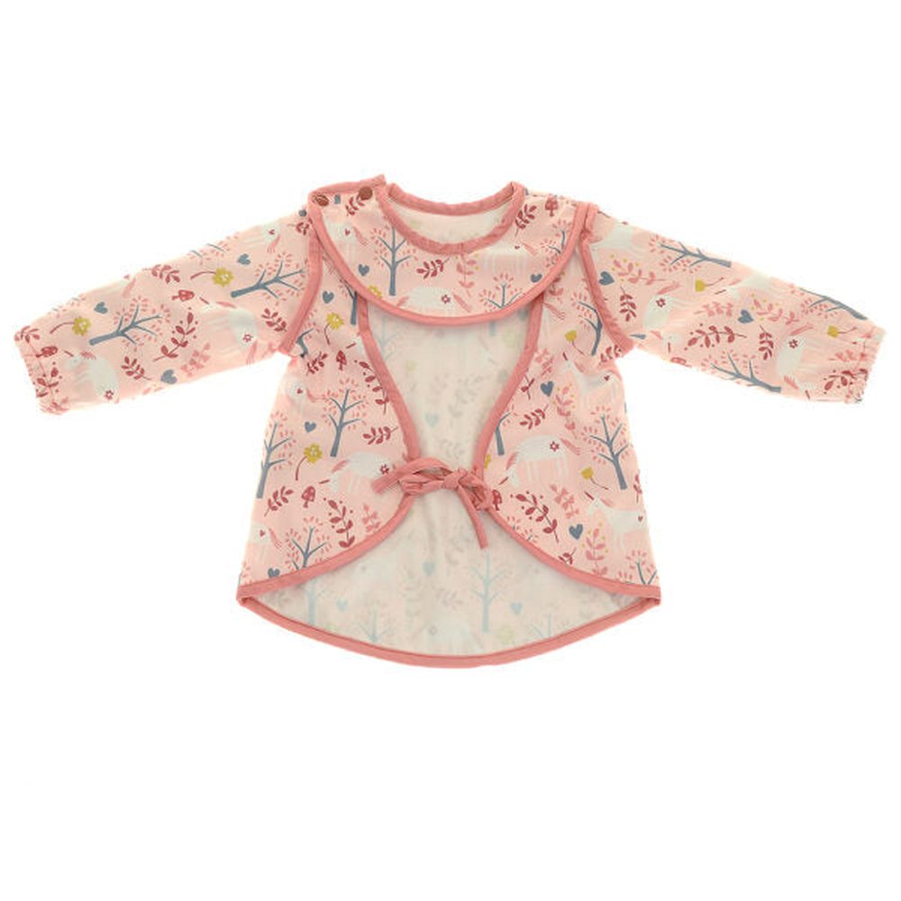 Coverall Feeding Bib - Unicorn Garden 3