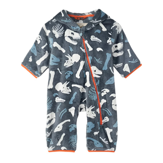 Fuzzy Fleece Baby Bundler - Dino Fossils 1