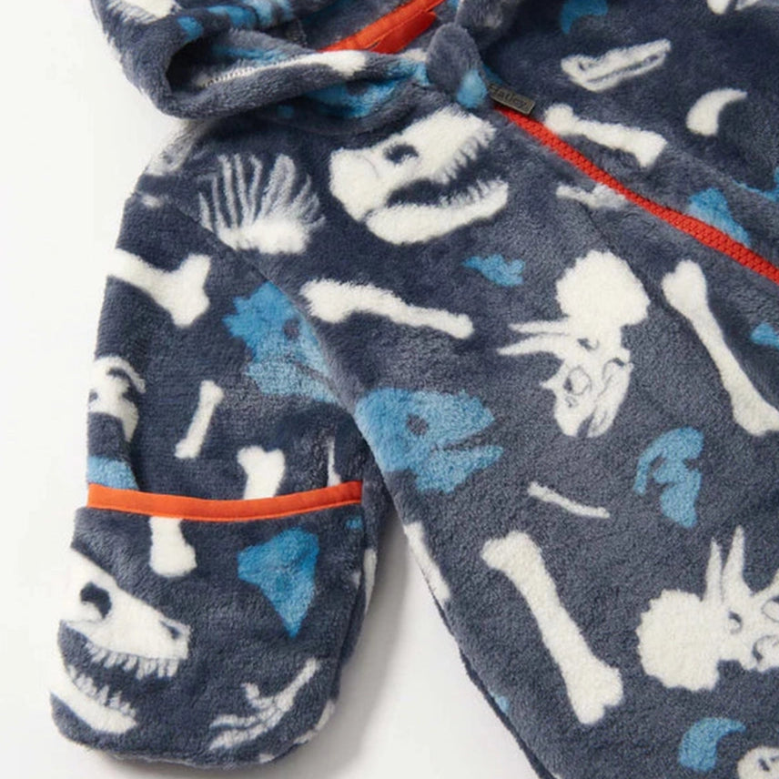 Fuzzy Fleece Baby Bundler - Dino Fossils 4