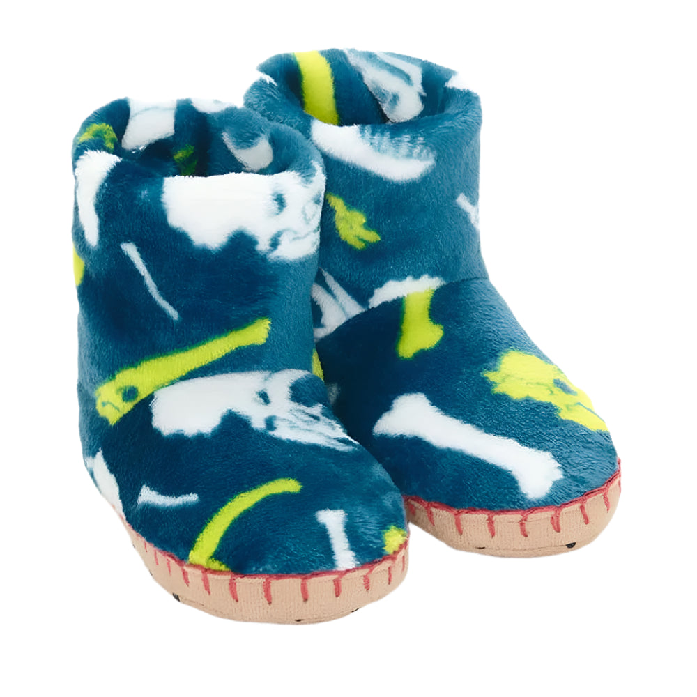 Fleece Slippers - Dino Fossils 1