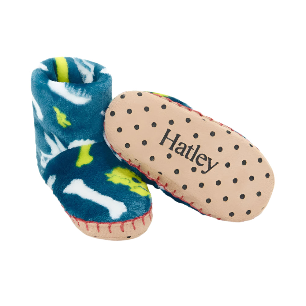 Fleece Slippers - Dino Fossils 2