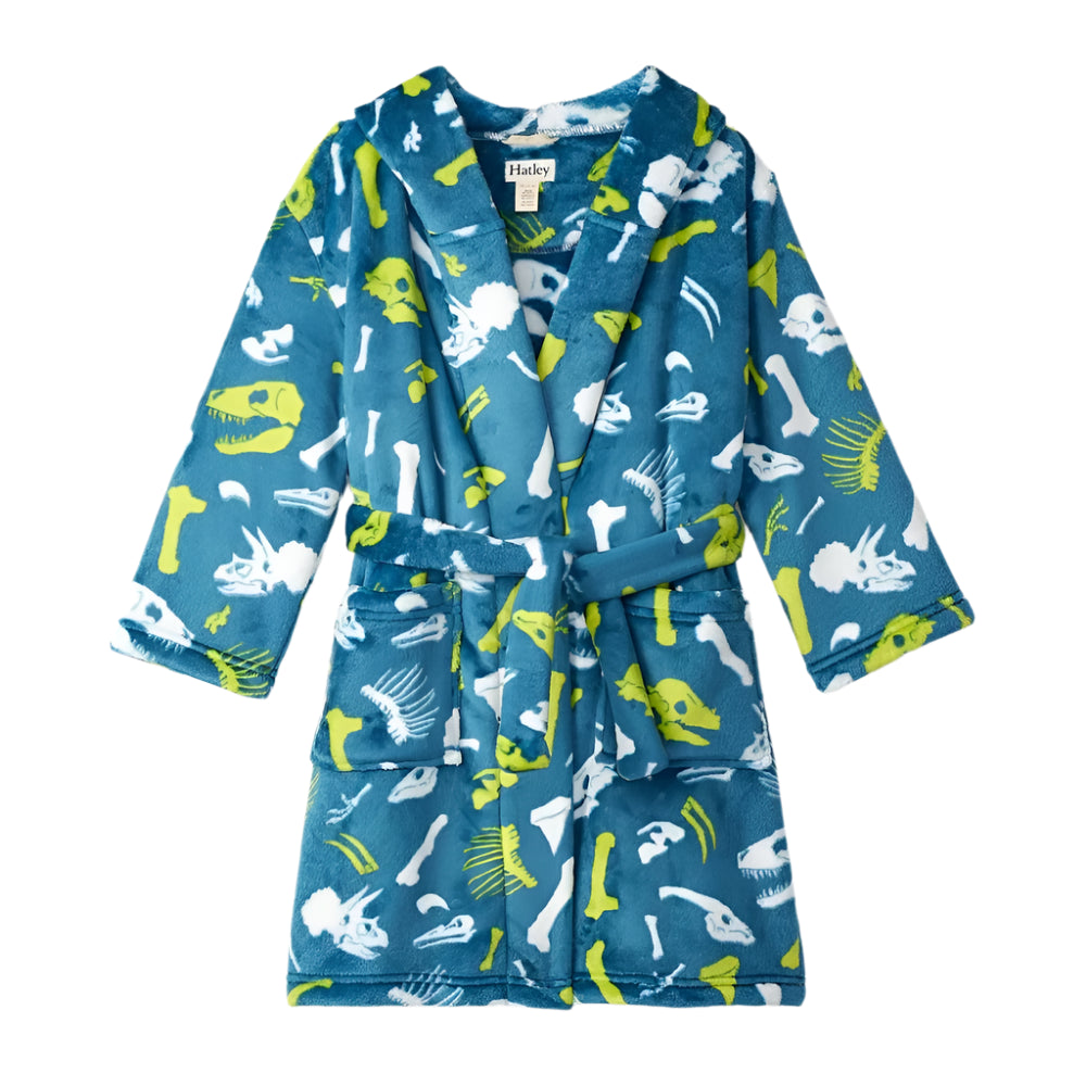 Fleece Robe - Dino Fossils 1
