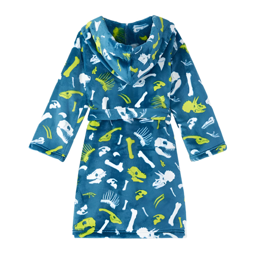 Fleece Robe - Dino Fossils 2