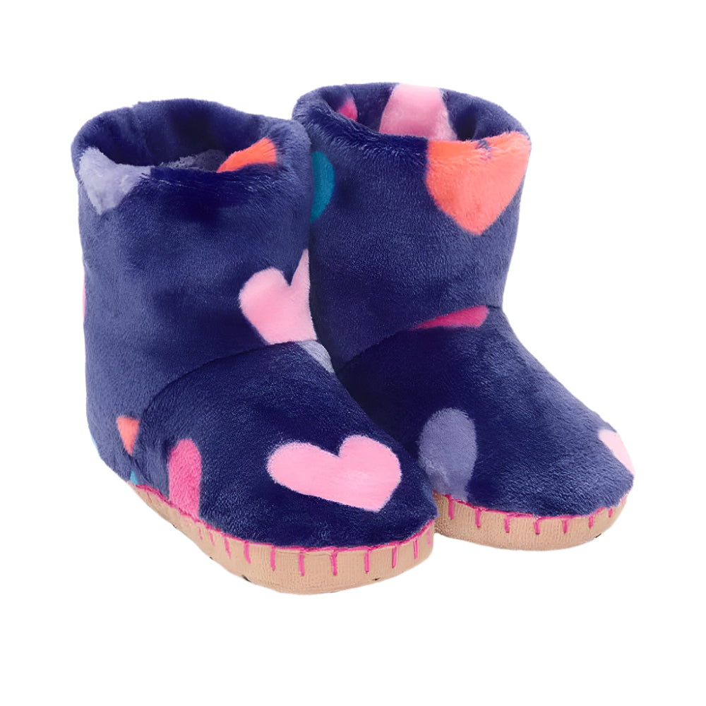 Fleece Slippers - Heart 1