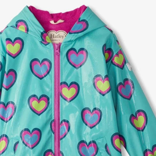 Rain Jacket - Colour Changing Hearts 2