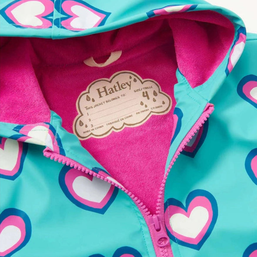 Rain Jacket - Colour Changing Hearts 4